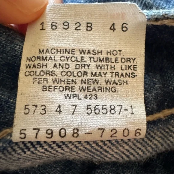 Vintage 1987 Levi's Blue Denim Jeans Size 11 (women’s 4) - Picture 11 of 15
